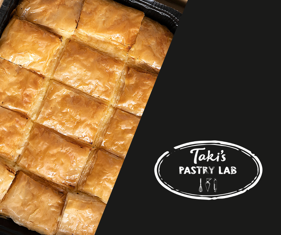 GALAKTOBOUREKO Tray Taki's Pastry Lab